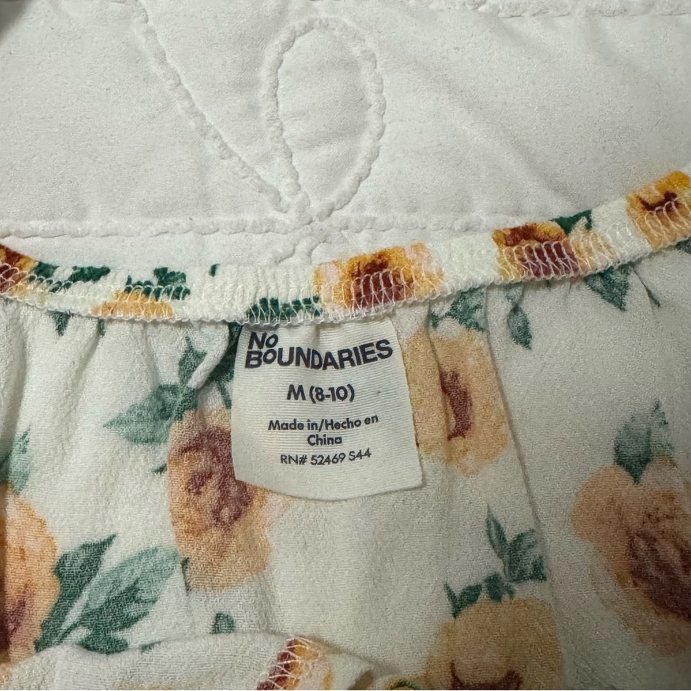 Yellow Roses Tie Front Spring Puff Sleeve Top - Picture 5 of 7